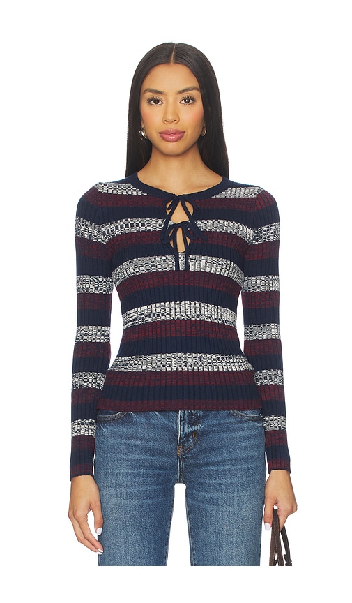 HEARTLOOM Clarice Sweater in Blue. - XL also in L, M