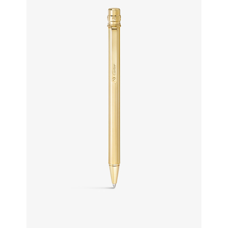 Yellow Gold Santos de Small Gold-tone Metal Ballpoint pen 