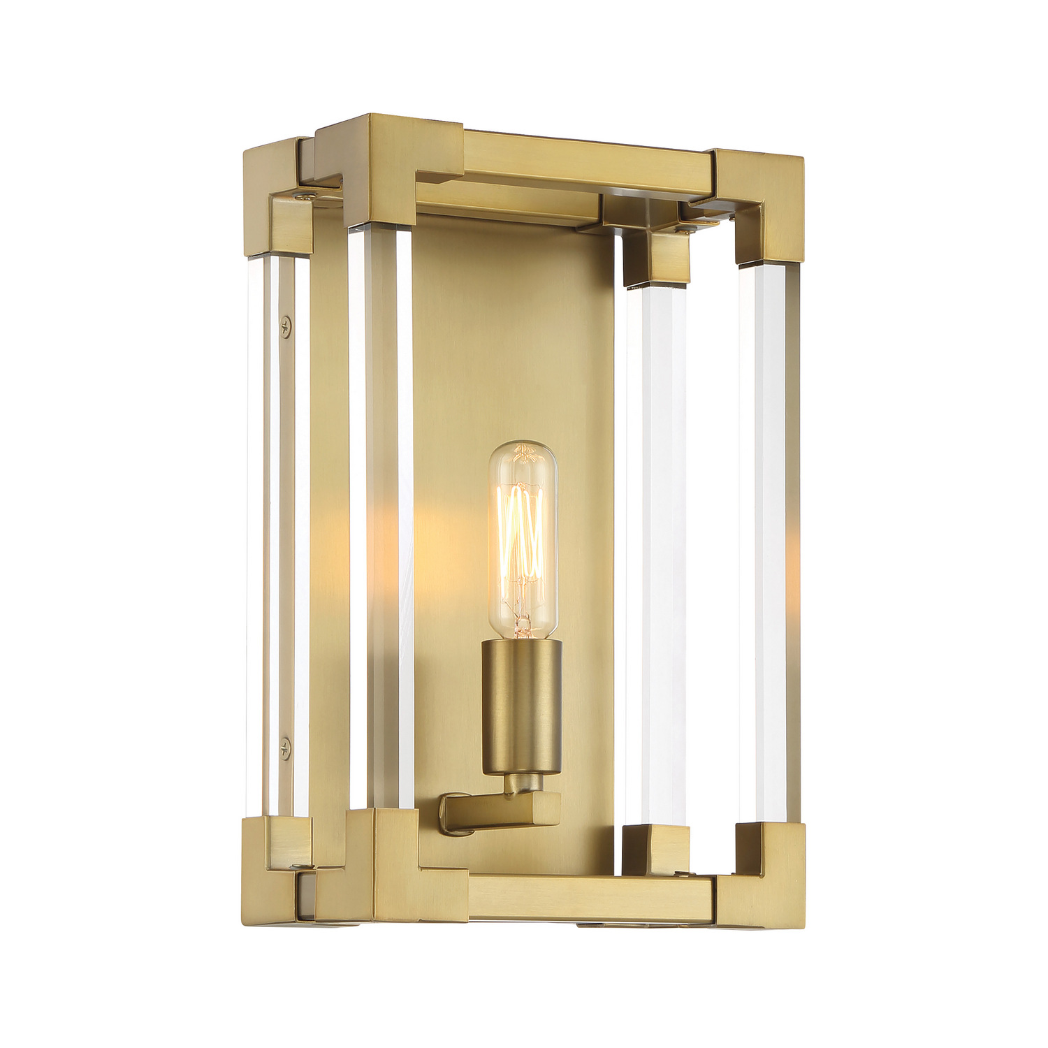 Soft Brass Wall Sconce from the Oro District Collection