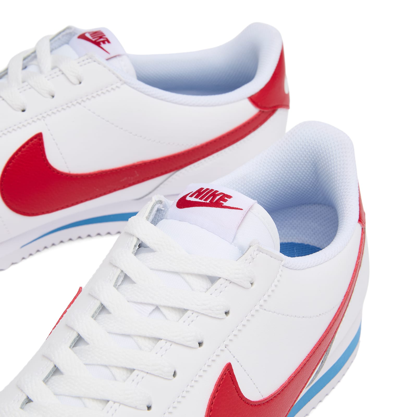 Cortez Leather Sneakers White / Varsity Red