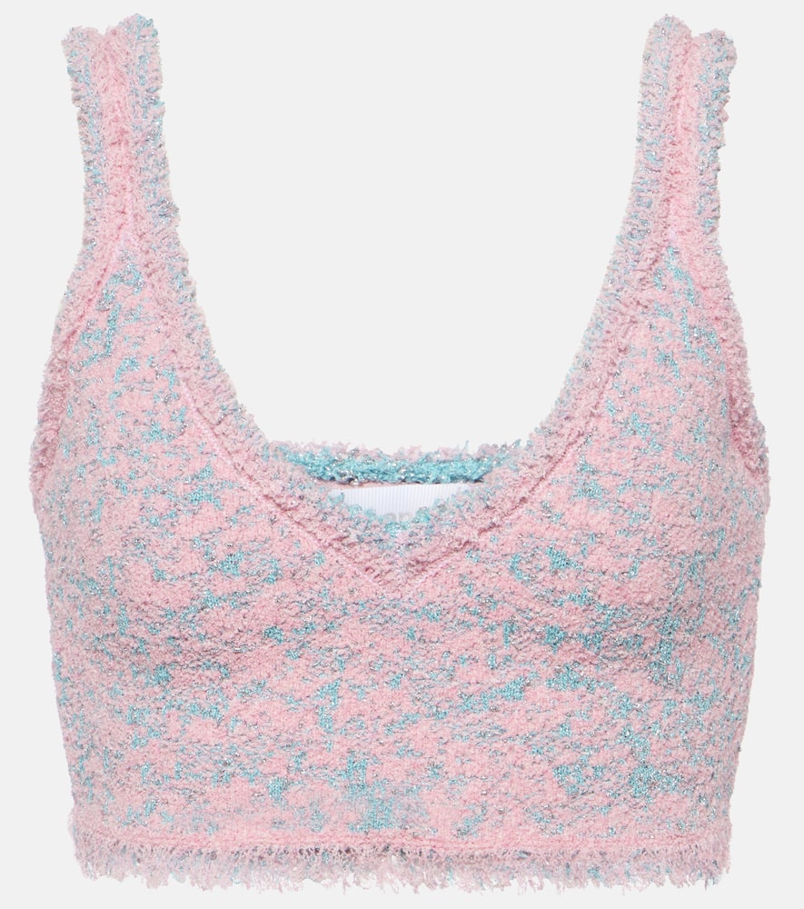 Tweed crop top