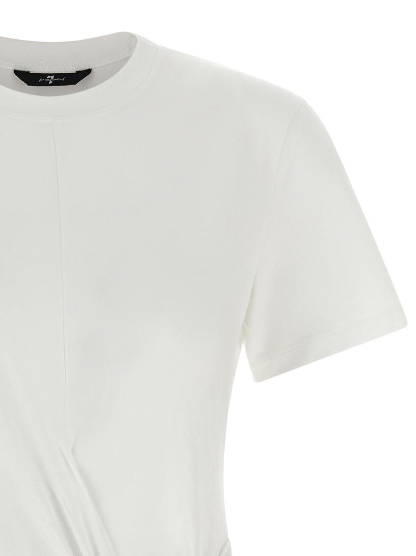 White Solid Crew Neck T-Shirt