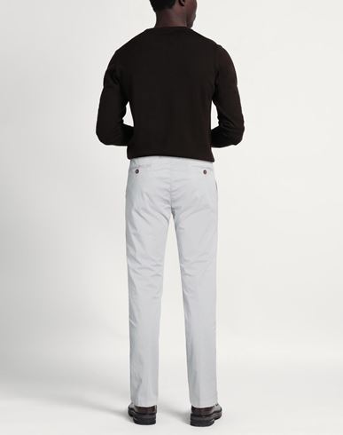 Man Pants Light grey Size 42 Cotton, Elastane
