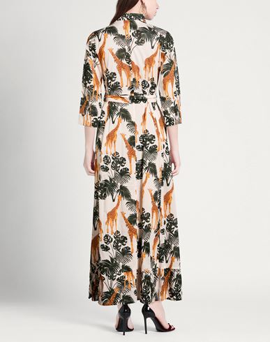 Woman Maxi dress Beige Size L Cotton