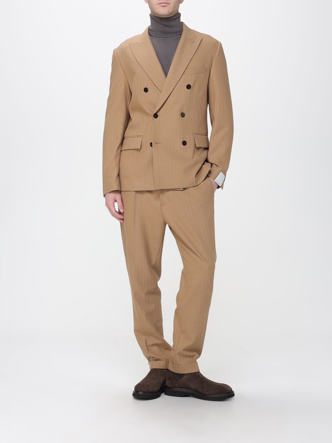 Pants Men color Beige