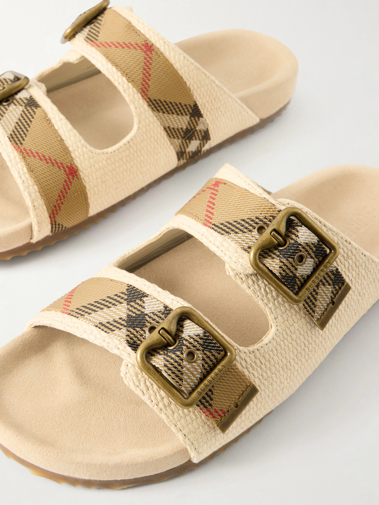 Urchin Woven Raffia Sandals - Neutrals
