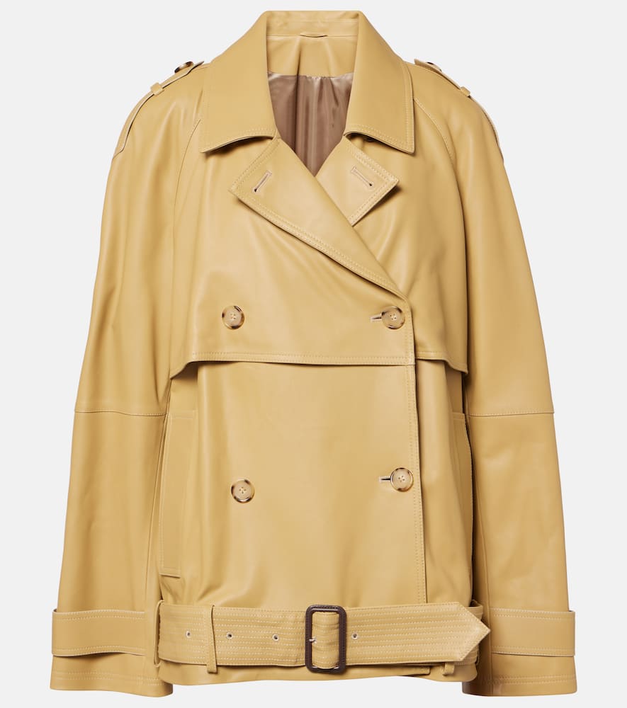 Toteme Oversized leather jacket