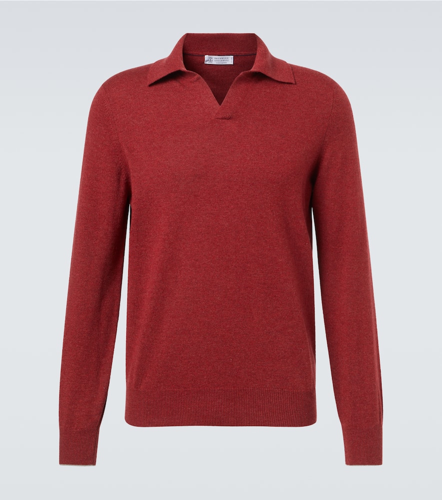 Cashmere polo sweater