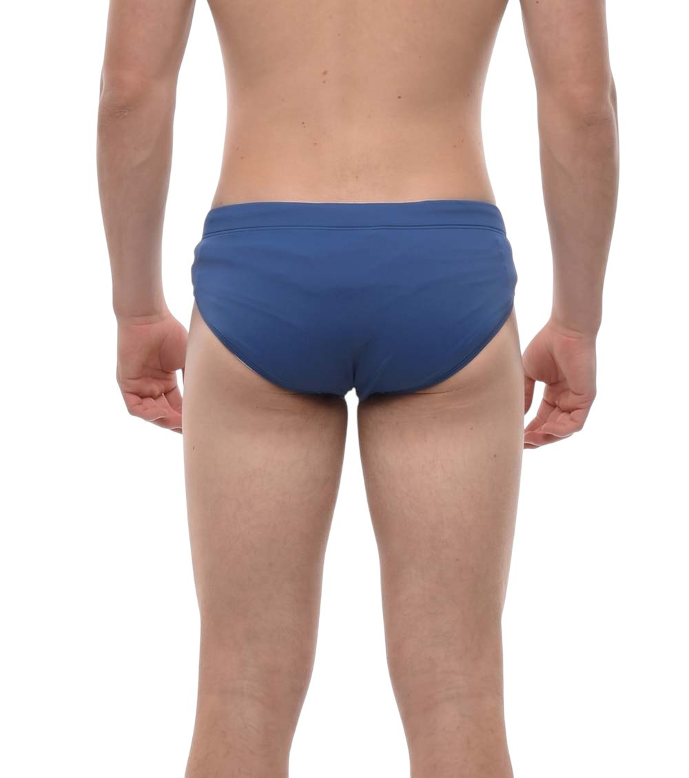 Blue Solid Swim Shorts