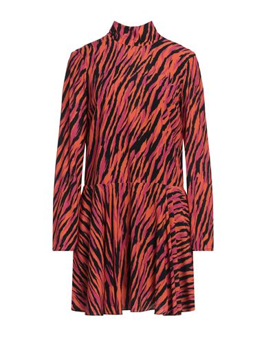 Patrizia Pepe Woman Mini dress Orange Size 4 Viscose
