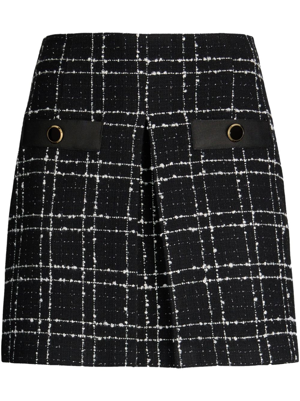 Bouclé lurex® miniskirt - Black