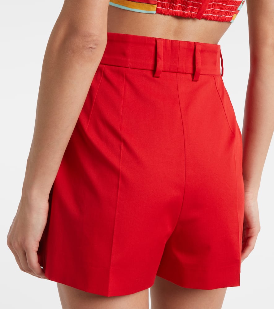 Dolce & Gabbana High-rise cotton-blend shorts