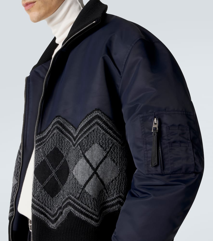 Argyle technical twill jacket