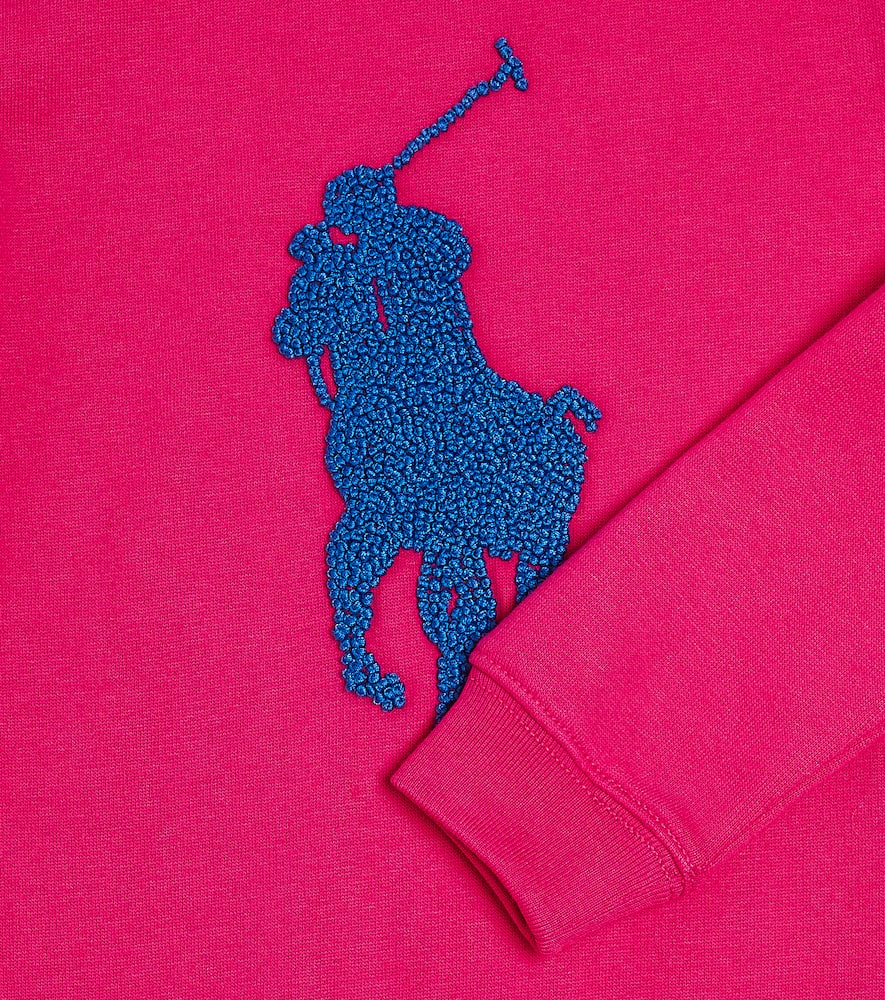 Polo Ralph Lauren Kids Logo embroidered cotton-blend dress