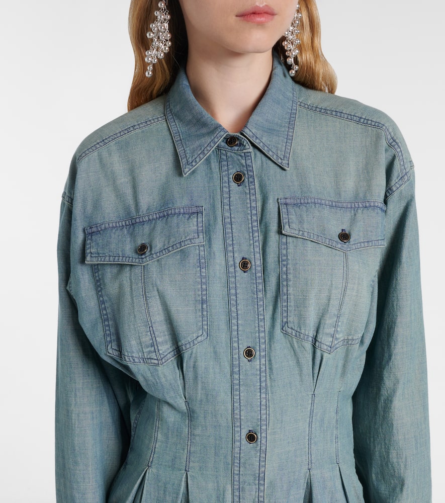 Nolwen chambray shirt dress
