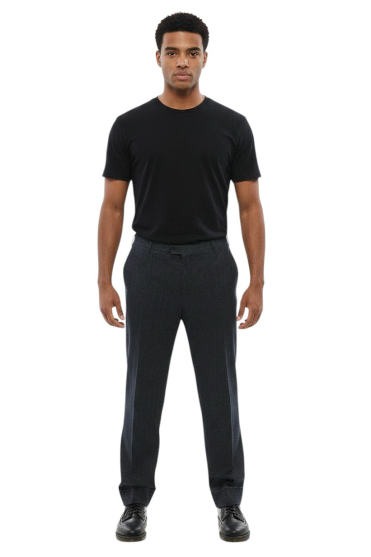 Dark Blue Tailored Pants