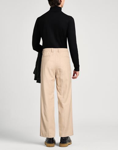 Man Pants Beige Size 32 Virgin Wool, Acrylic, Polyamide, Cashmere
