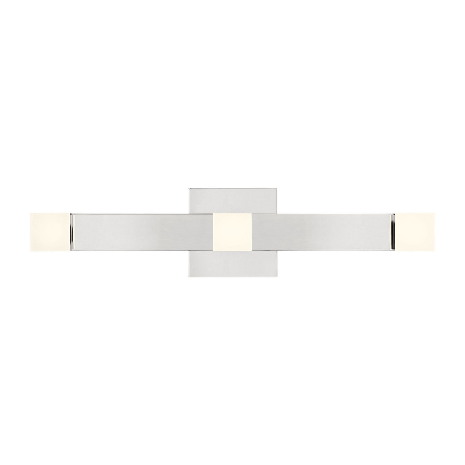 Chrome LED Bathroom Vanity Light from the Brander Collection