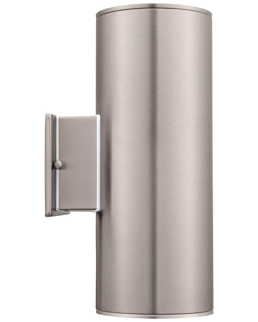 Ascoli 2 Ltoutdoor Wall Light With Stainless Steel Finish & Clear Glass
