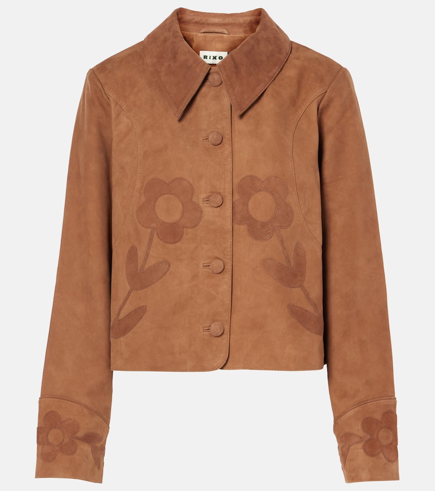 Dionne appliqué suede jacket