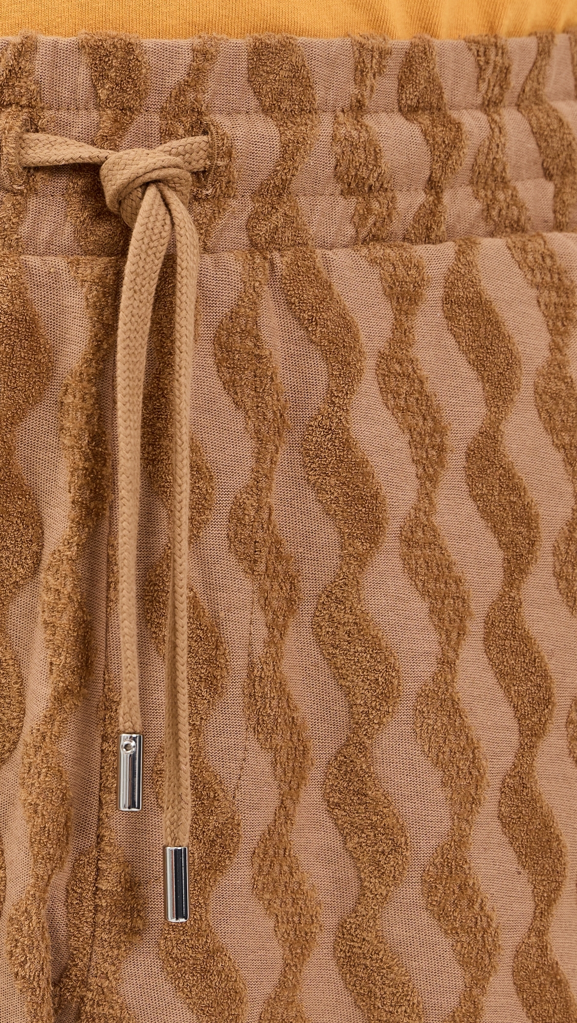 Augusto Listra Jacquard Terry Shorts Caramel
