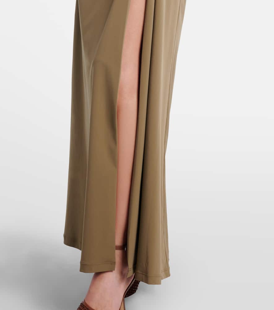 Orbit ruched maxi dress