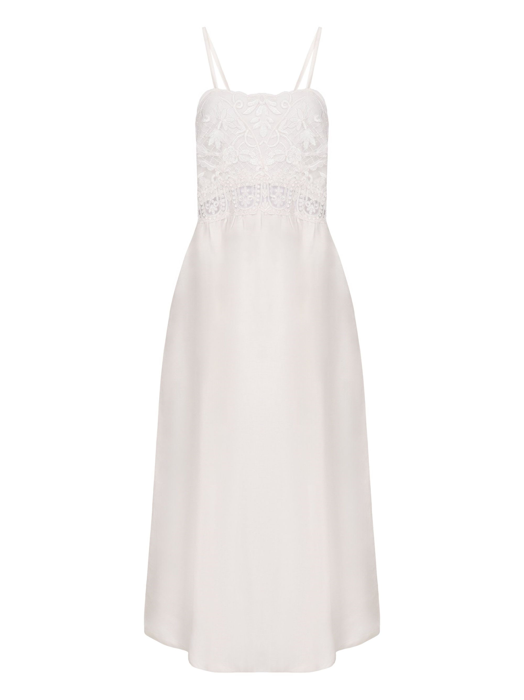 Dress With Embroidered Bodice