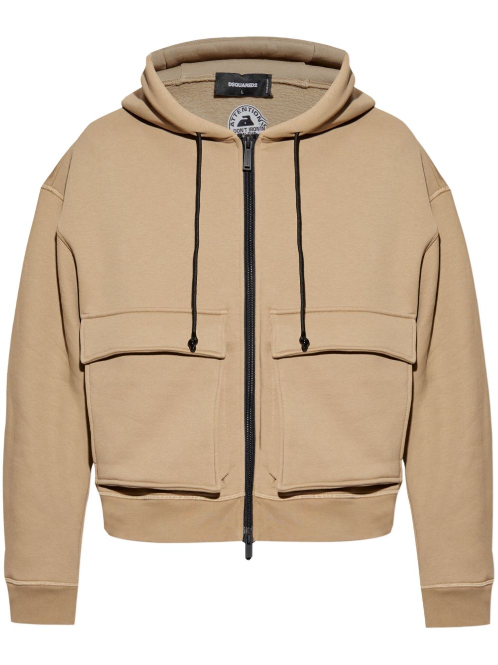 Icon zip-up hoodie - Brown