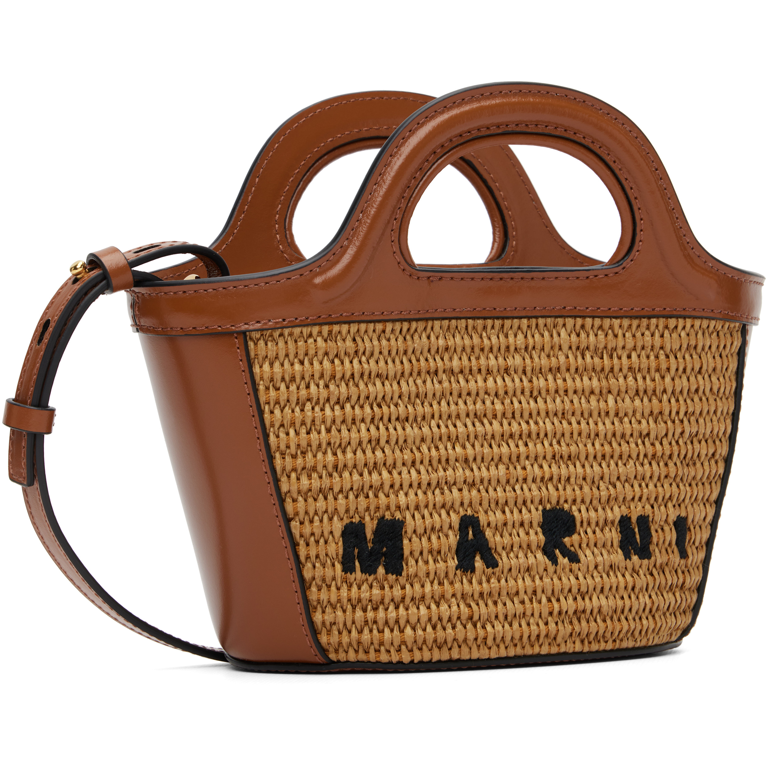 Brown Tropicalia Micro Tote