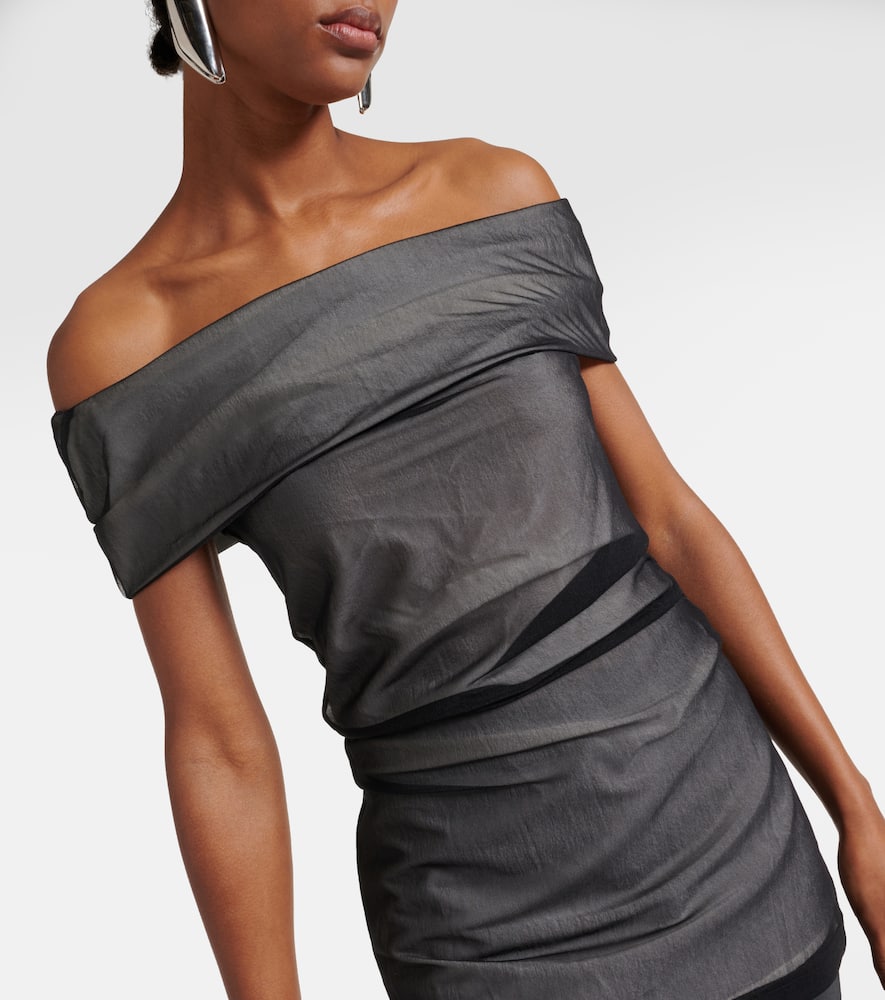 Allegra ruched off-shoulder top