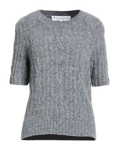 Woman Sweater Grey Size L Acrylic, Polyamide, Wool, Alpaca wool, Elastane