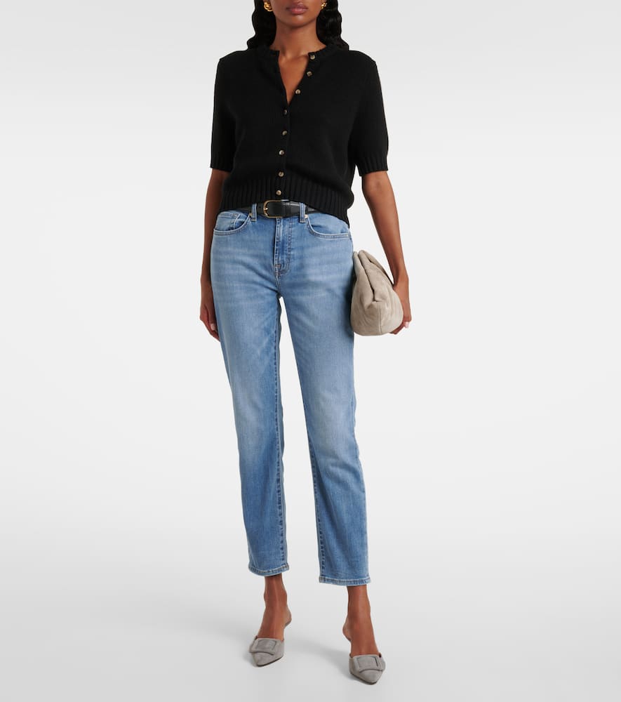 Mid-rise slim jeans
