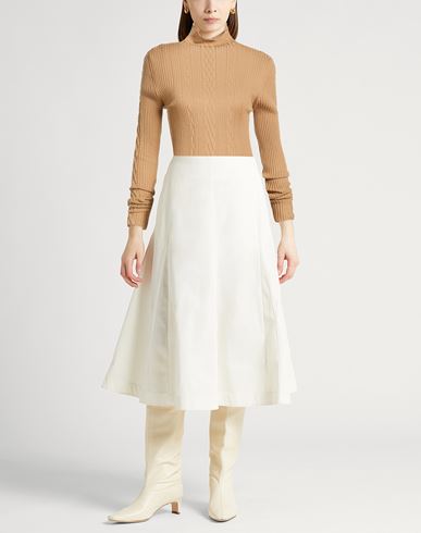 Woman Turtleneck Camel Size L Merino Wool