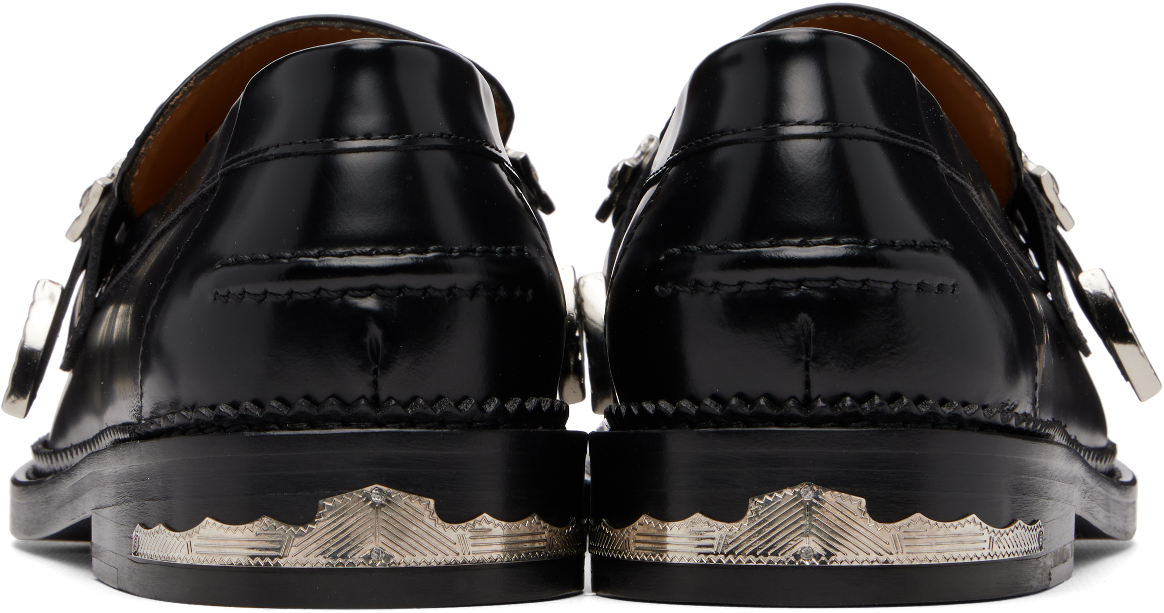 Black Metal Loafers