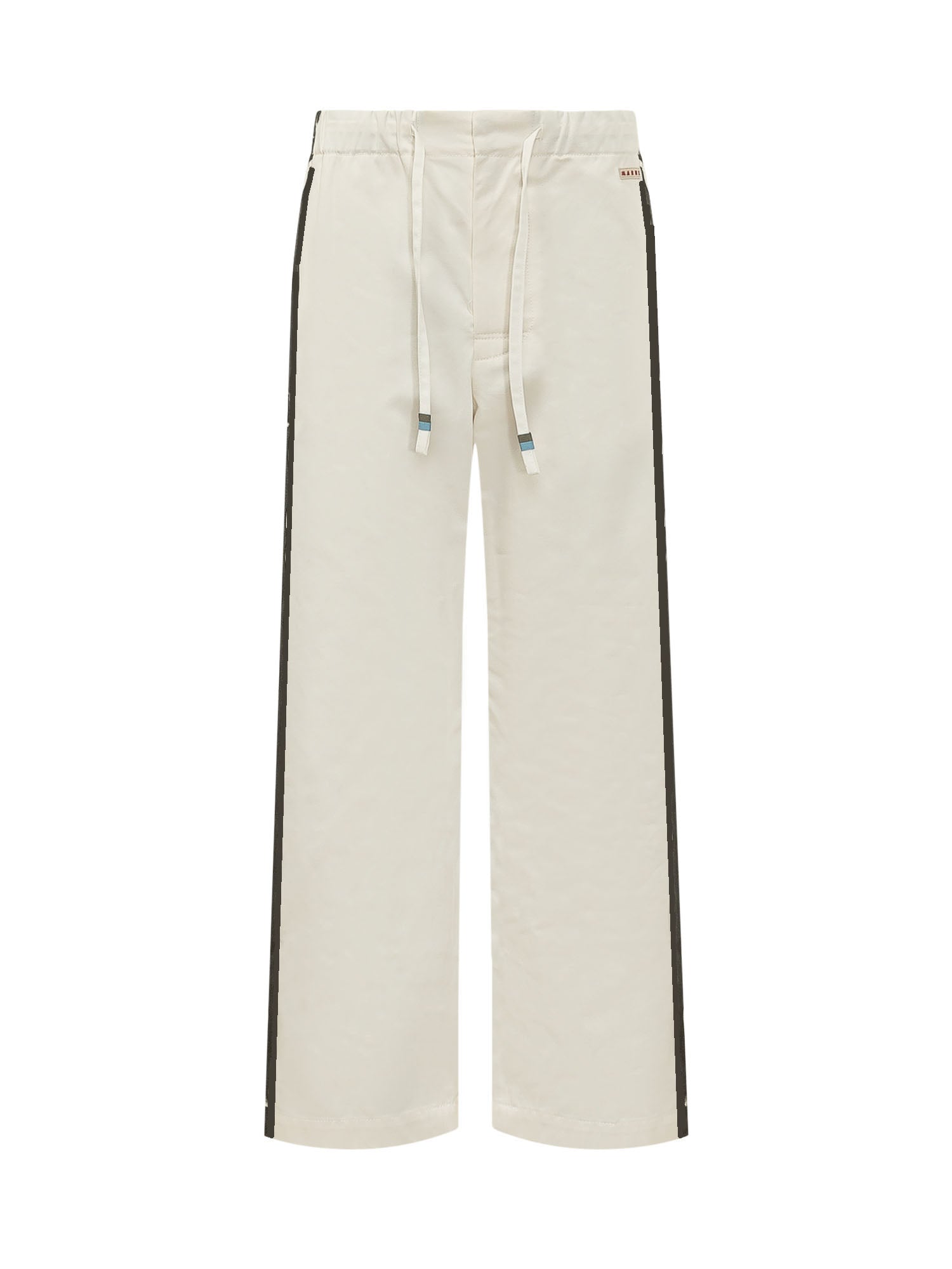 Wide Leg Trousers with Bold Paint Pattern