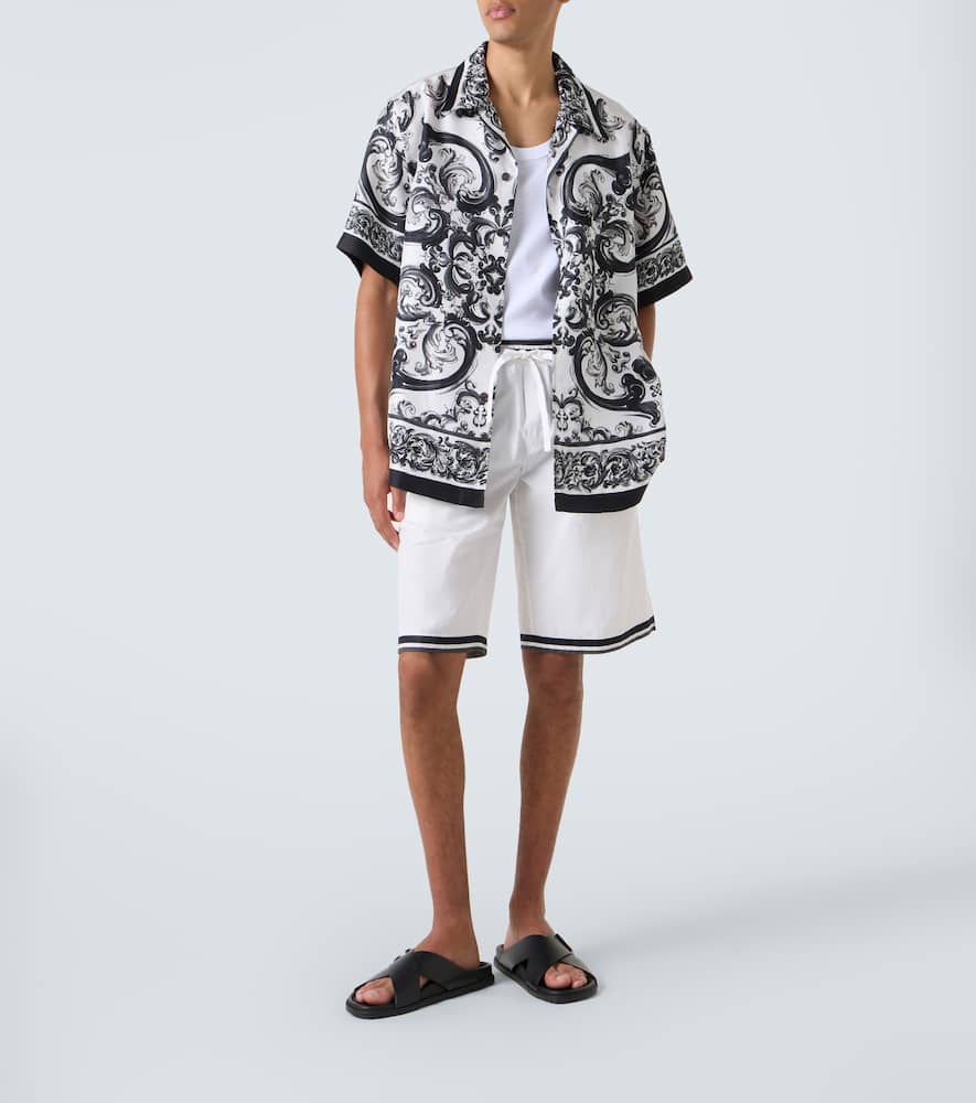Majolica cotton shorts