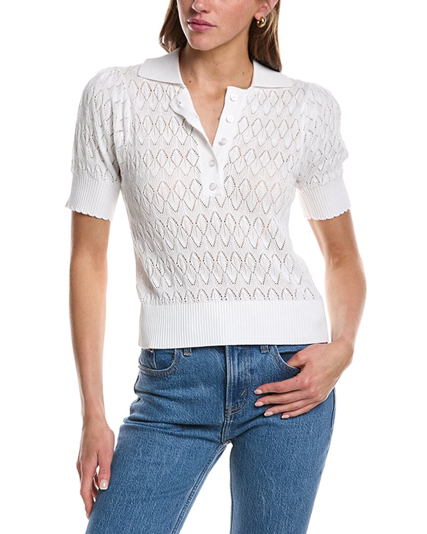 Textured Polo Sweater