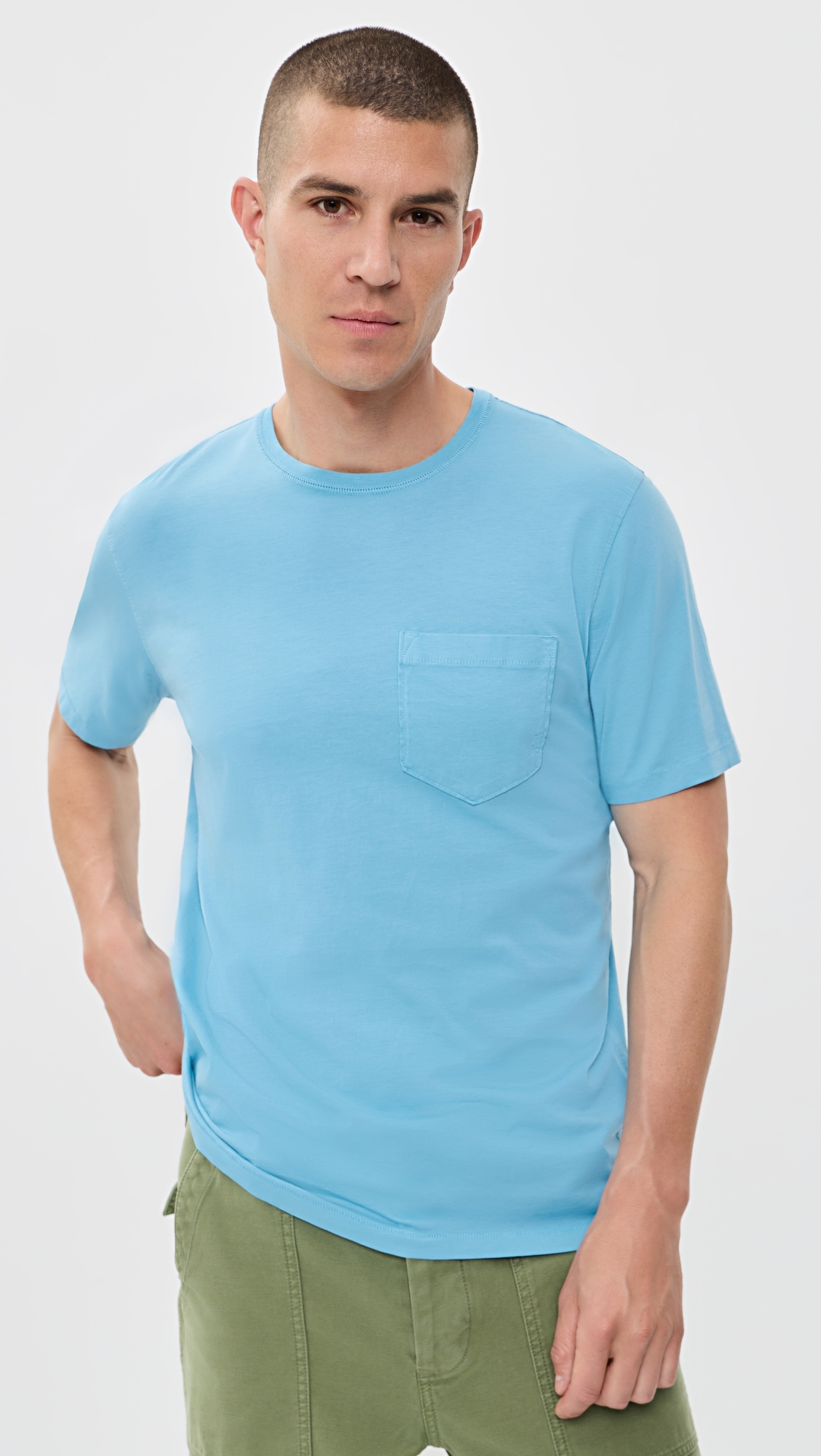 Washed Tee Delphinium Blue