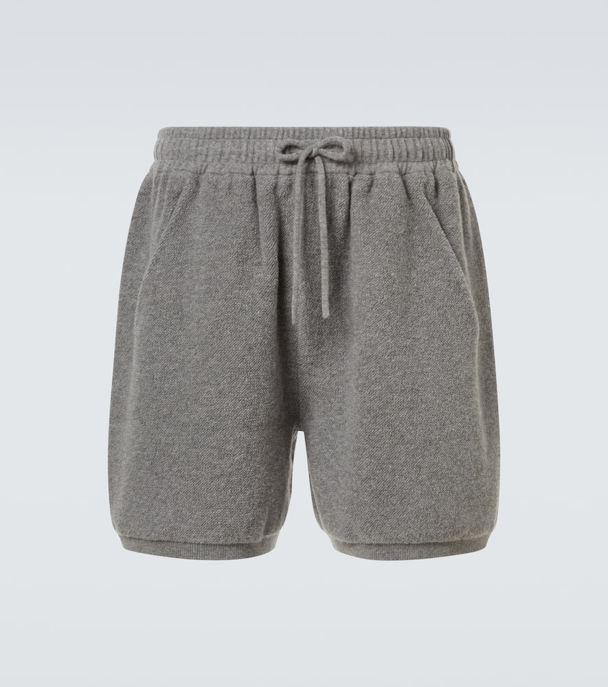 Wool-blend shorts