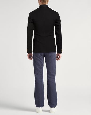 Man Blazer Black Size 38 Cotton, Wool, Elastane