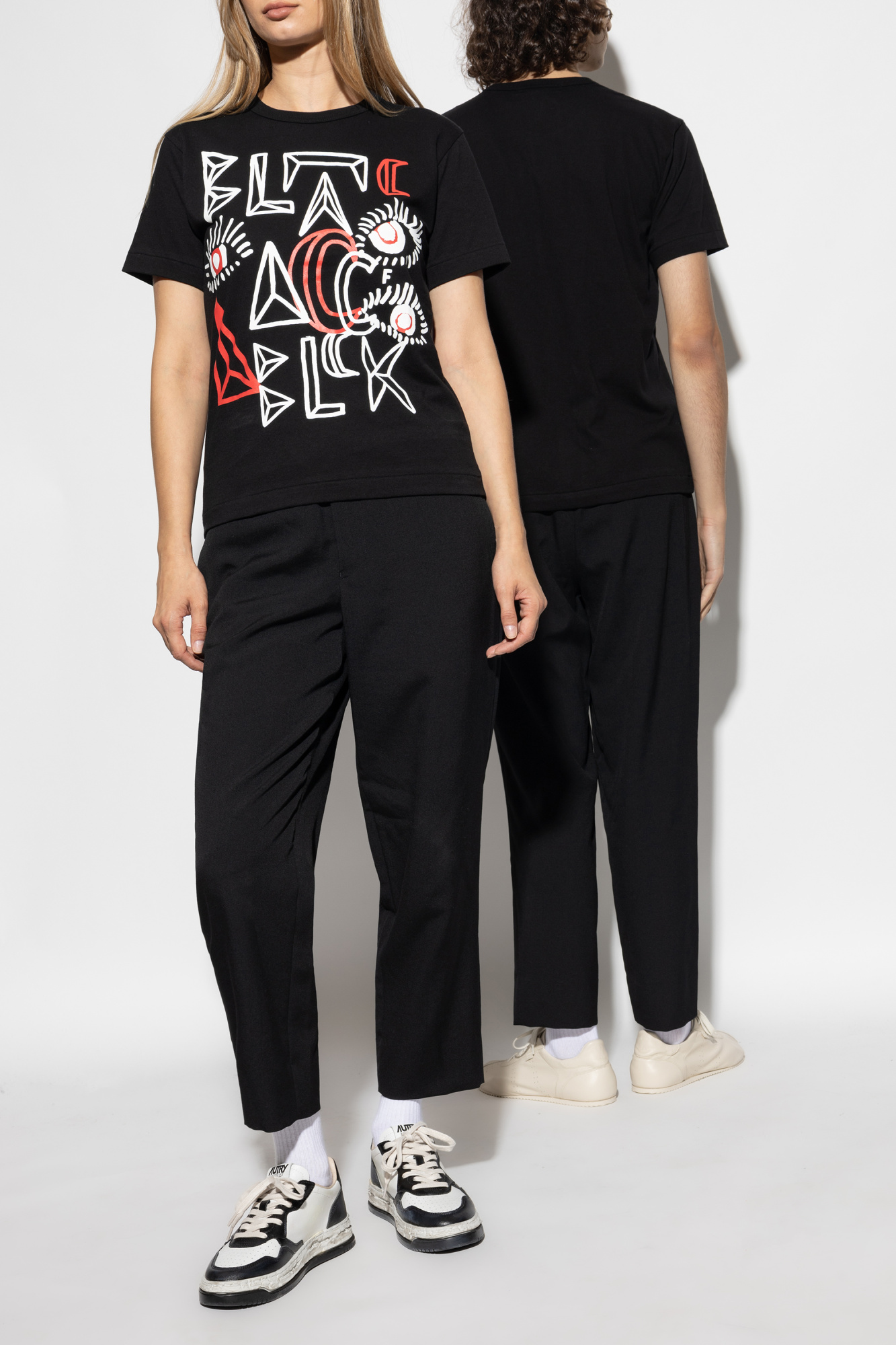 T-shirt With Print, Unisex, Black