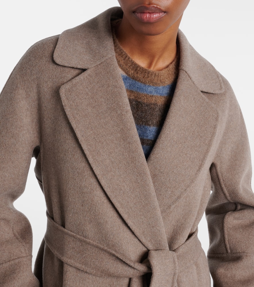 Elisa virgin wool wrap coat