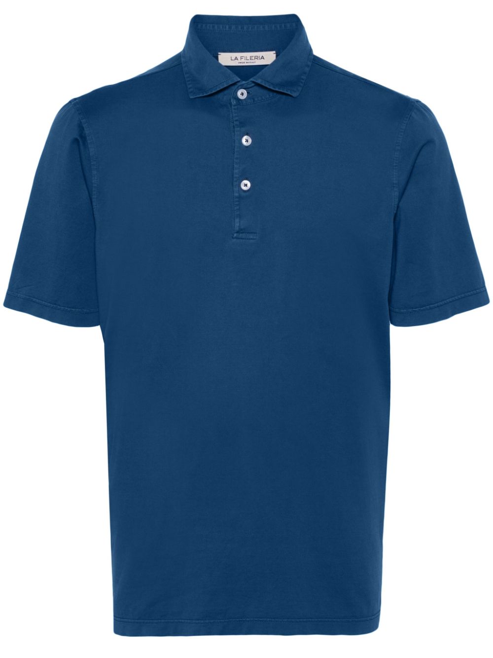 Cotton polo shirt - Blue