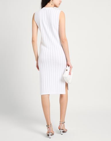 Peserico Woman Midi dress White Size 2 Cotton