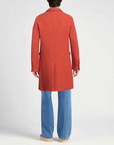 Man Coat Orange Size 38 Wool