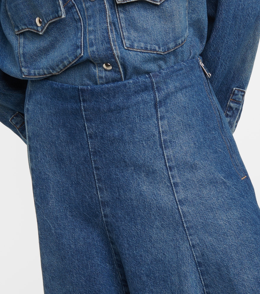 Lennox denim midi skirt