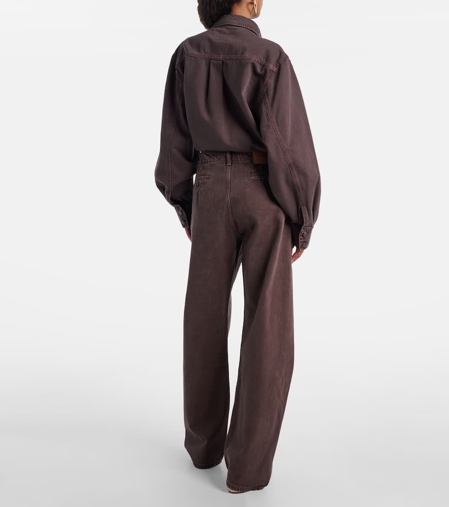 High-rise balloon jeans