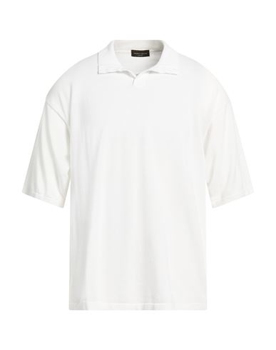 Man Sweater White Size 42 Cotton