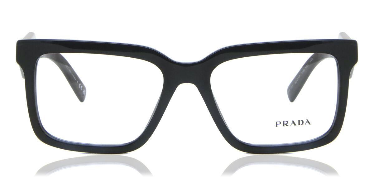 Prada PR 1AB1O1 Women's Eyeglasses Black 54 - Blue Light Block Available