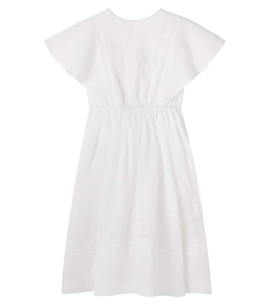 Emilie embroidered ramie dress